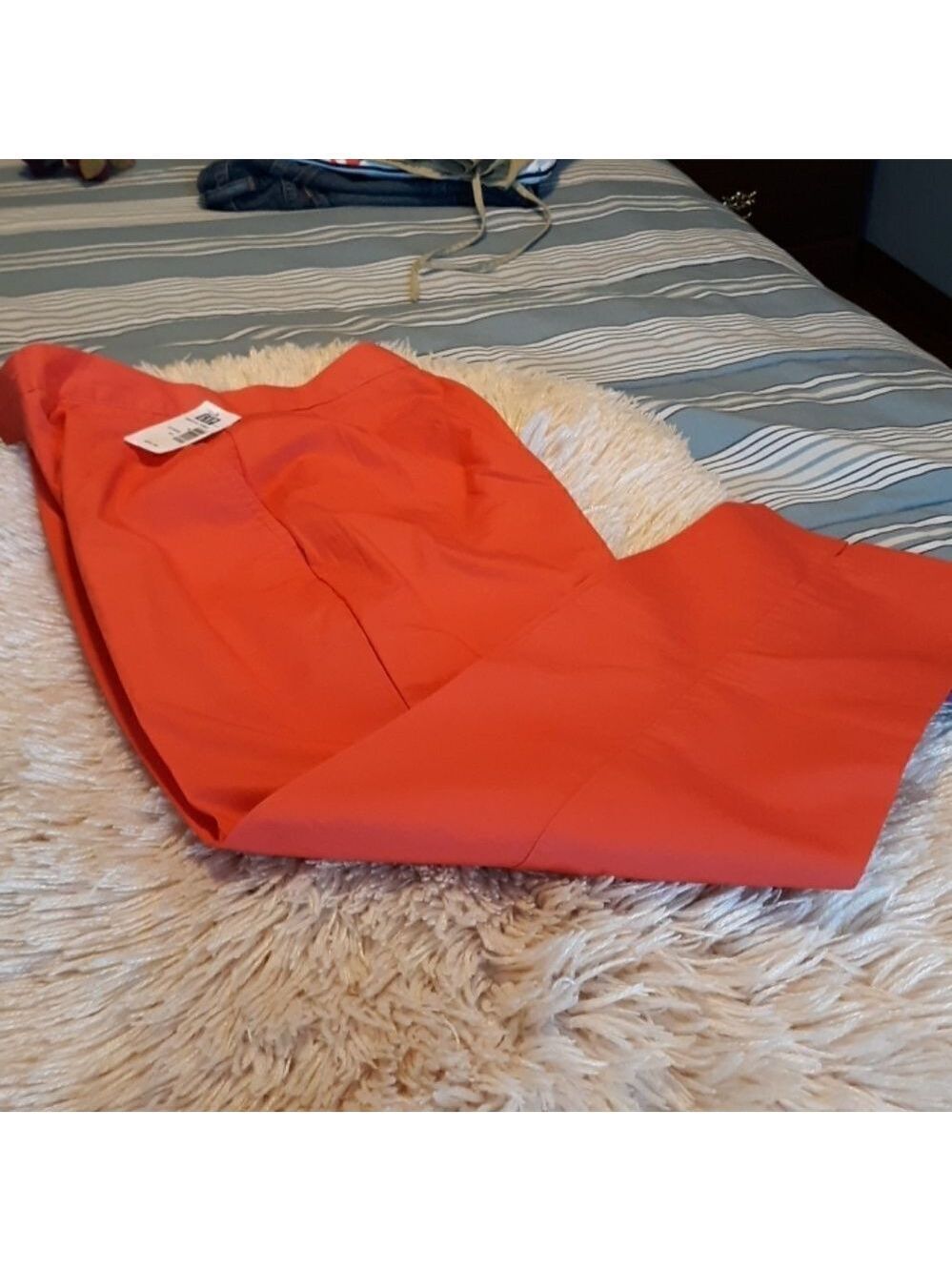 Gap Bright Orange SlacksTwo Front Pockets,Side Zipper Bottom Slit.NWT Size 6